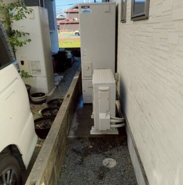 兵庫県明石市Yエコキュートの施工事例工事後写真