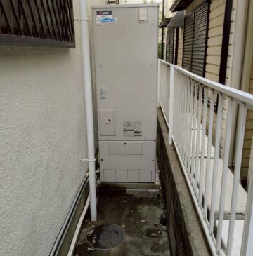 兵庫県西宮市Wエコキュートの施工事例工事後写真