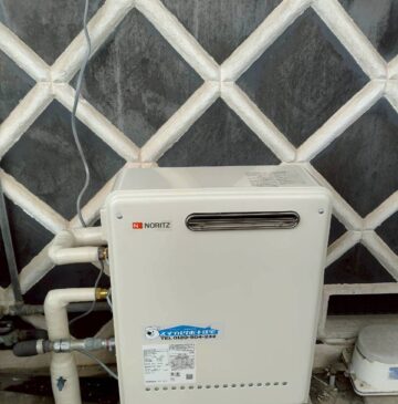 兵庫県明石市Yガス給湯器の施工事例工事後写真