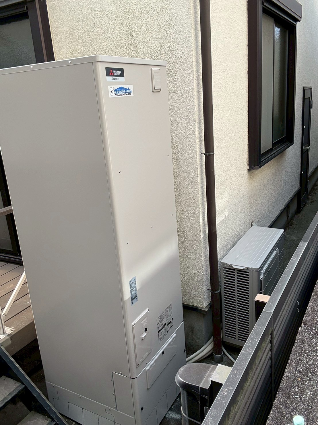 兵庫県明石市Aエコキュートの施工事例工事後写真