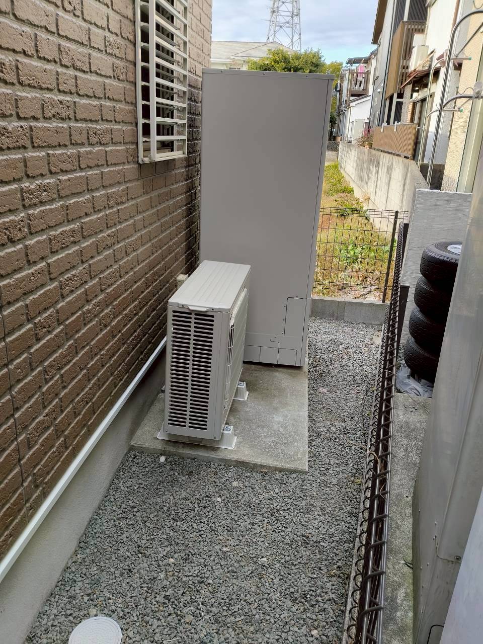 兵庫県宝塚市Fエコキュートの施工事例工事後写真