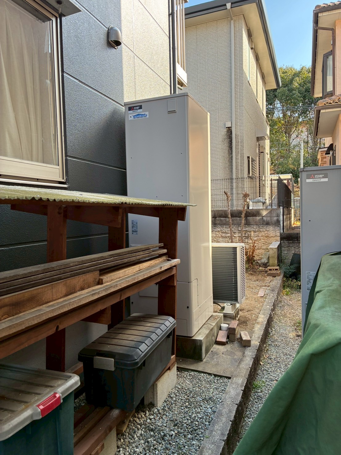 兵庫県姫路市Nエコキュートの施工事例工事後写真