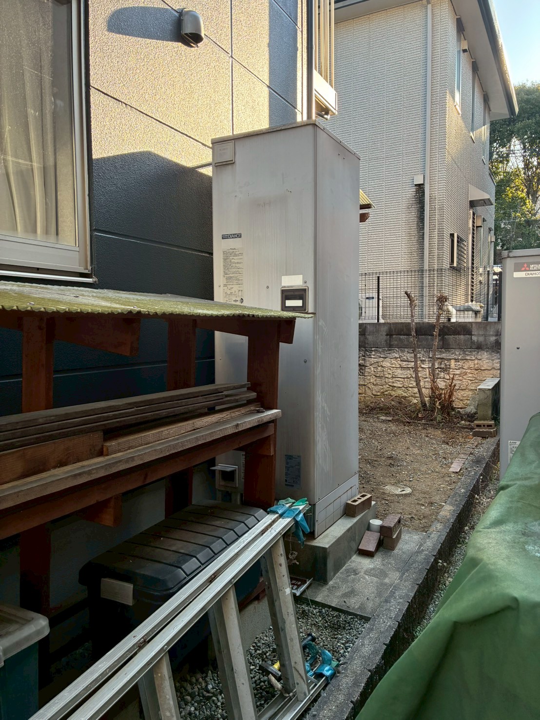 兵庫県姫路市Nエコキュートの施工事例工事前写真