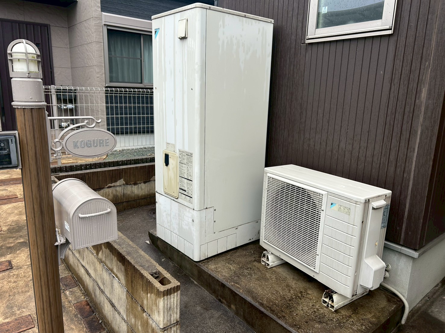 兵庫県加古川市Iエコキュートの施工事例工事前写真