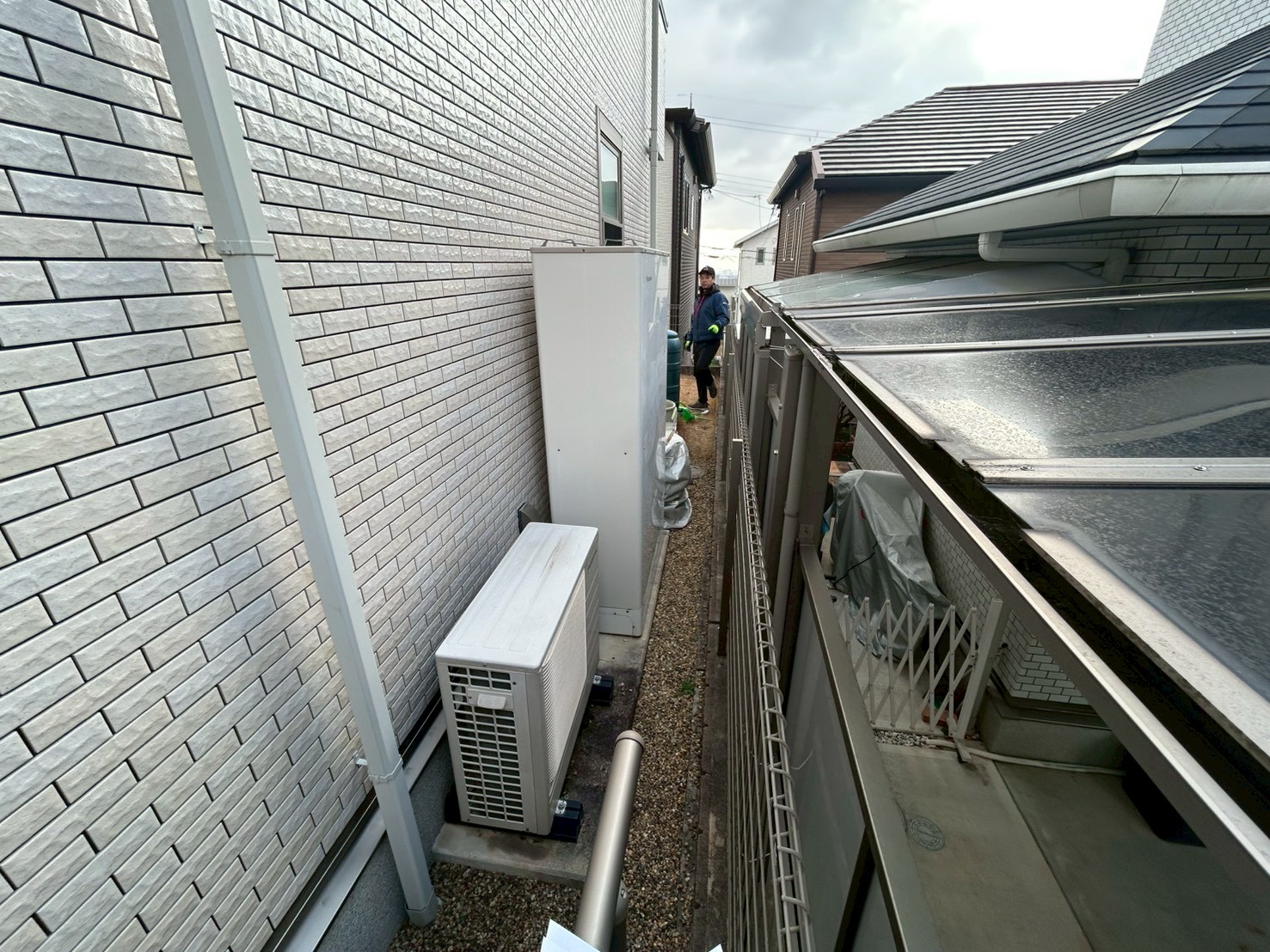 兵庫県宝塚市Tエコキュートの施工事例工事前写真