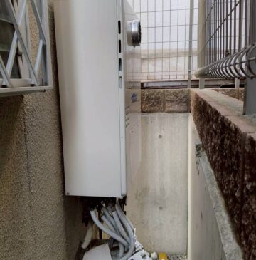 兵庫県明石市Yガス給湯器の施工事例工事後写真