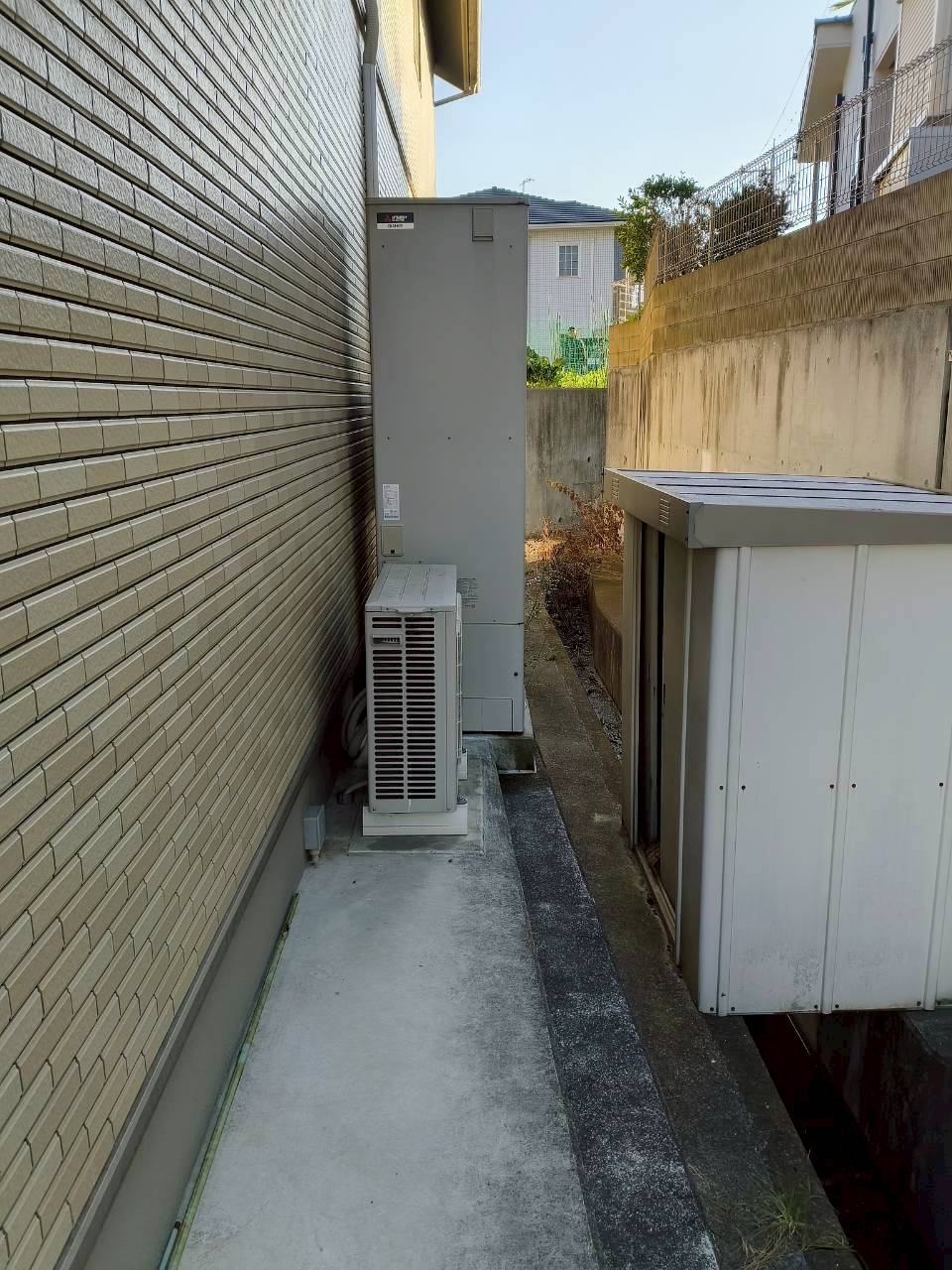 兵庫県明石市Nエコキュートの施工事例工事前写真