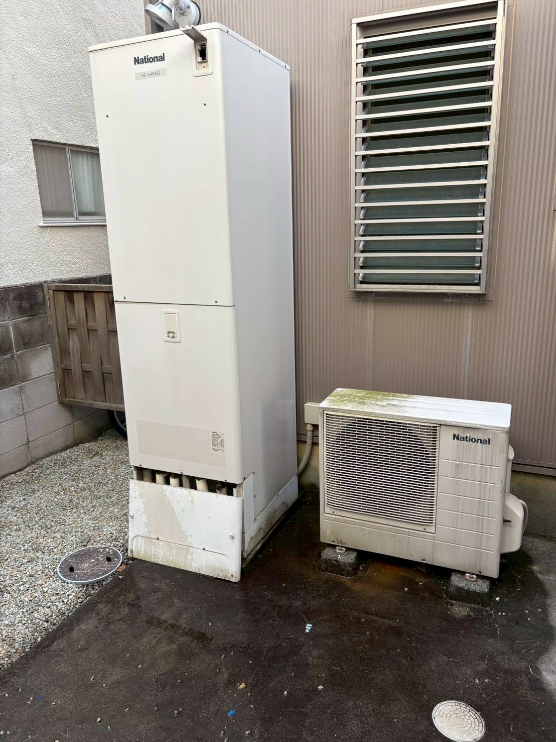 兵庫県明石市Sエコキュートの施工事例工事前写真