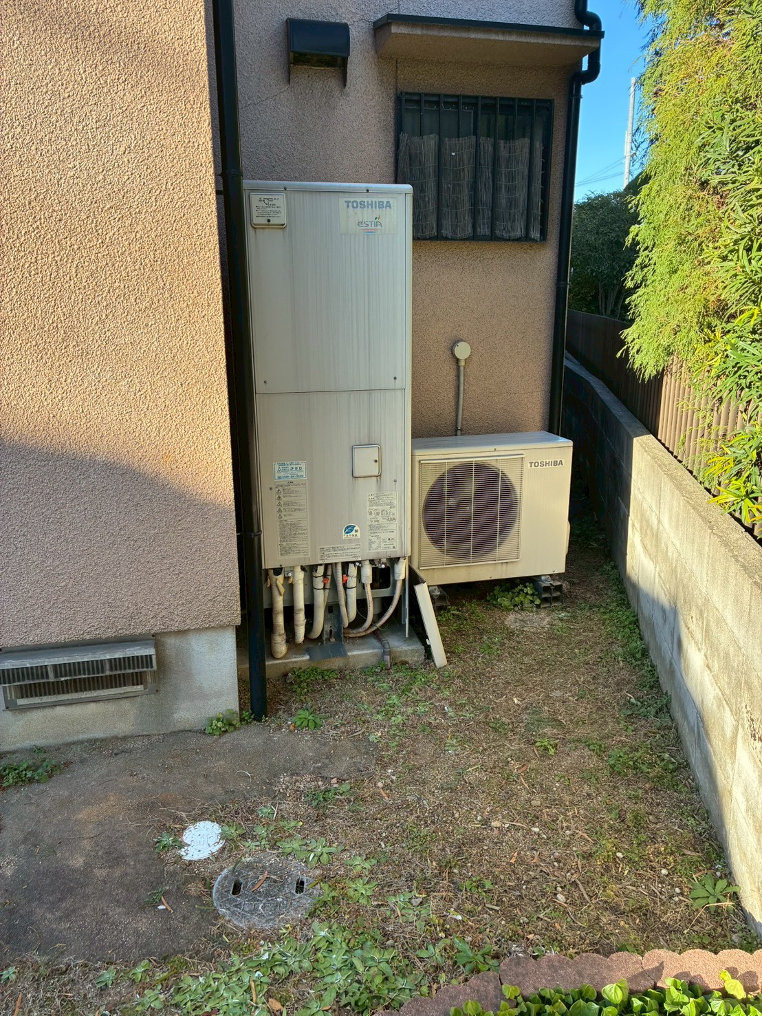 兵庫県明石市Yエコキュートの施工事例工事前写真