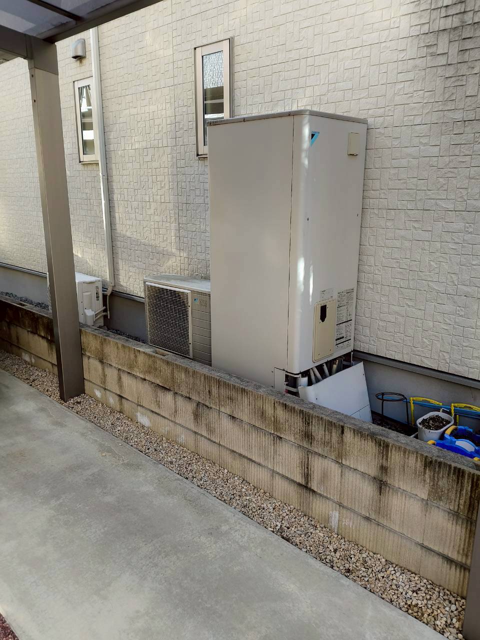 兵庫県明石市Mエコキュートの施工事例工事前写真