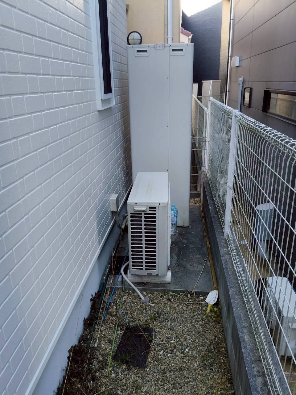 神戸市北区Tエコキュートの施工事例工事前写真