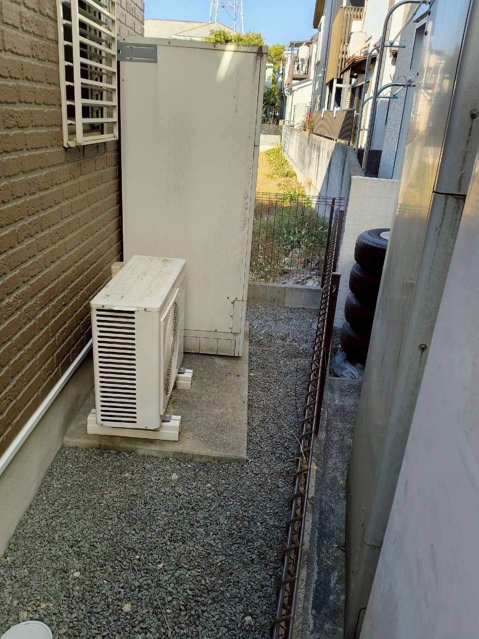 兵庫県宝塚市Fエコキュートの施工事例工事前写真