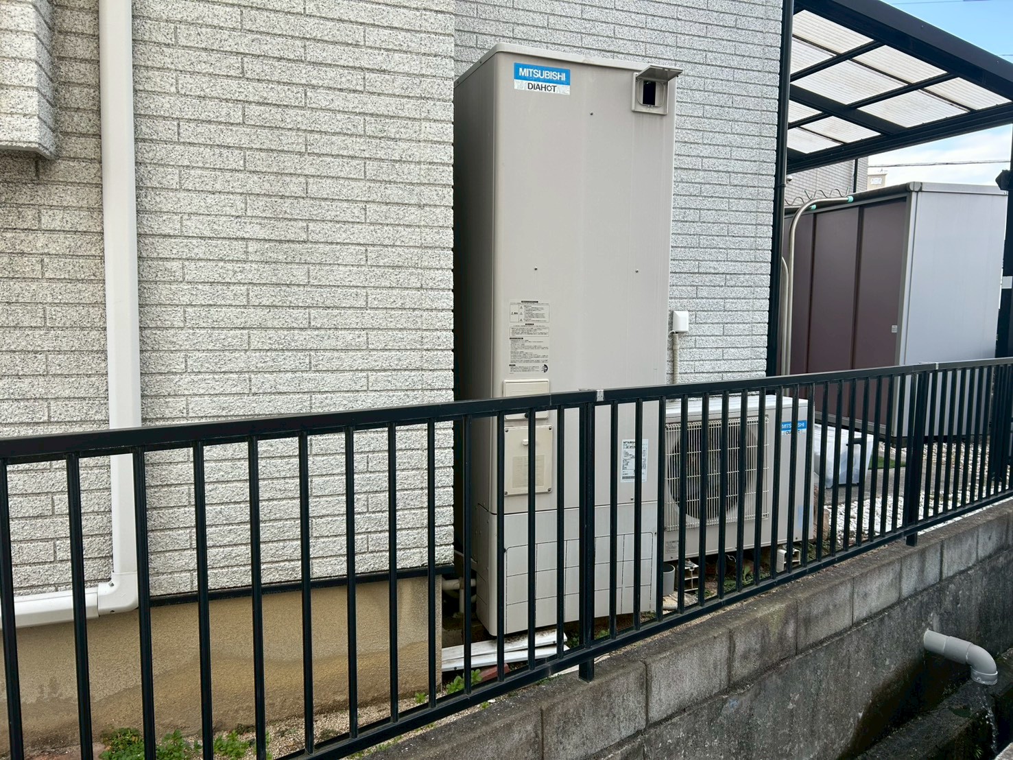 兵庫県明石市Yエコキュートの施工事例工事前写真