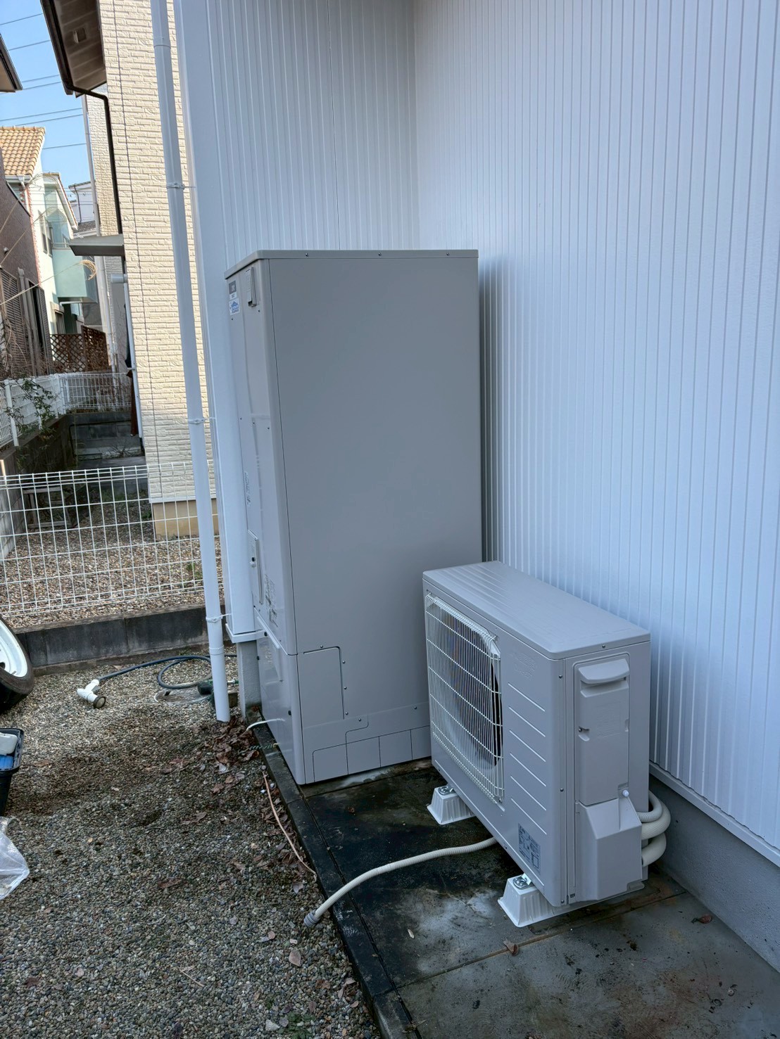 神戸市西区Sエコキュートの施工事例工事後写真