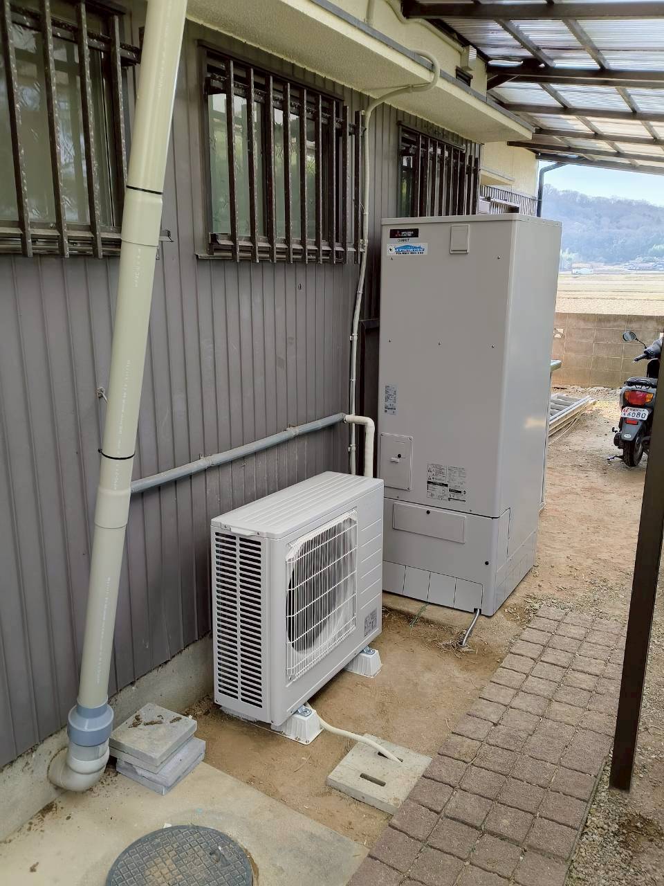 兵庫県加古川市Gエコキュートの施工事例工事後写真