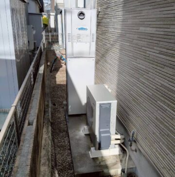 兵庫県加古川市Mハイブリッド給湯器の施工事例工事後写真