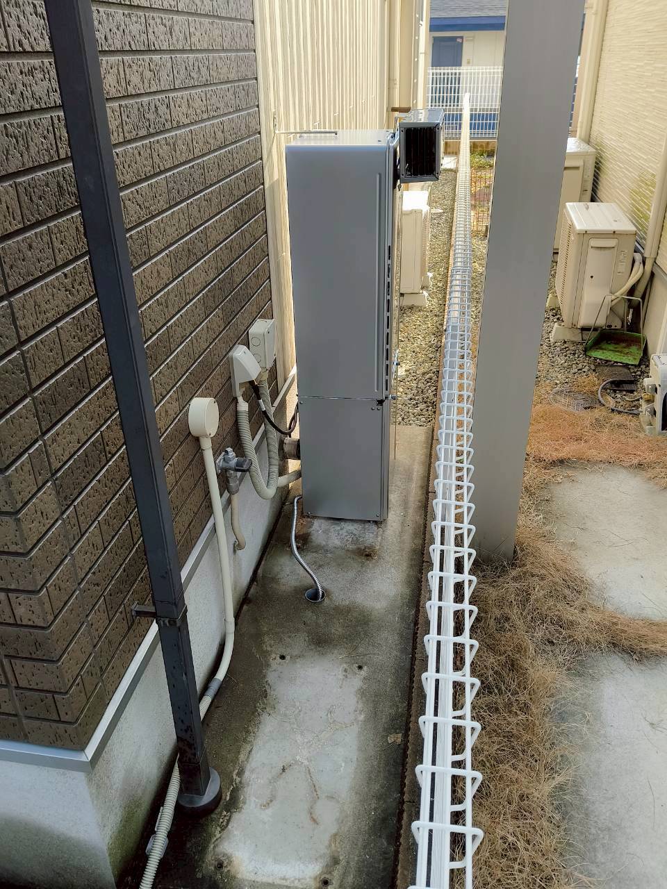 兵庫県明石市Kガス給湯器の施工事例工事後写真