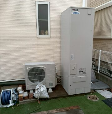 神戸市西区Hエコキュートの施工事例工事後写真