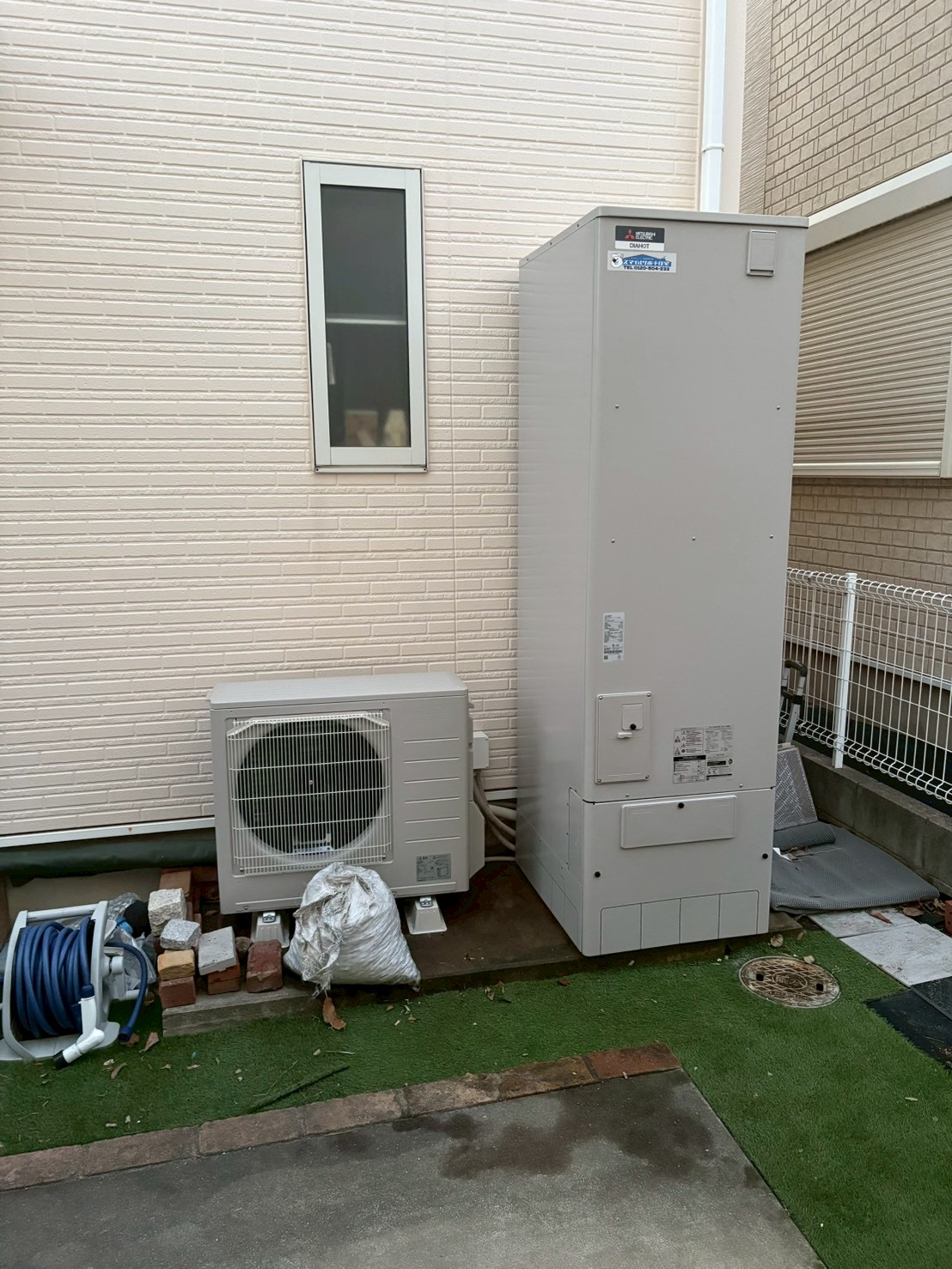 神戸市西区Hエコキュートの施工事例工事後写真