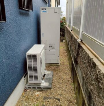 兵庫県三田市Nエコキュートの施工事例工事後写真