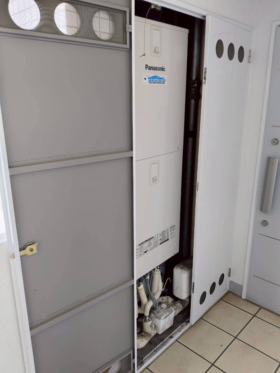 神戸市中央区Kエコキュートの施工事例工事後写真