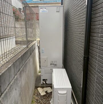 神戸市北区Hエコキュートの施工事例工事後写真