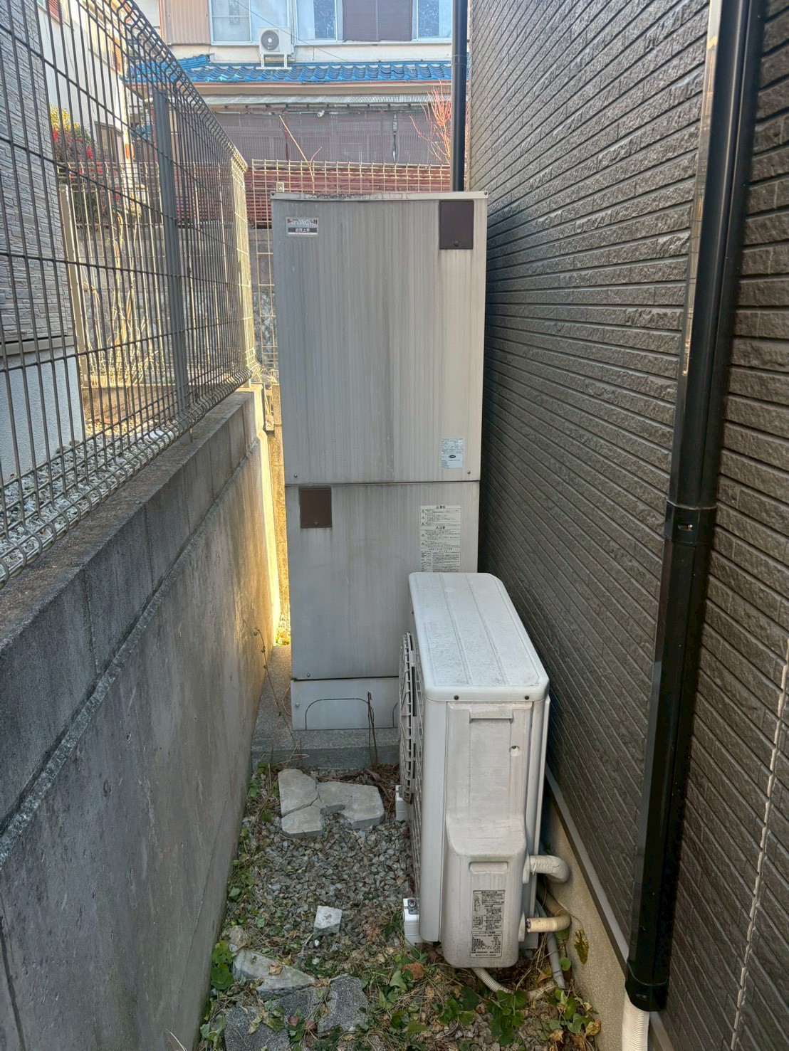 神戸市北区Hエコキュートの施工事例工事前写真