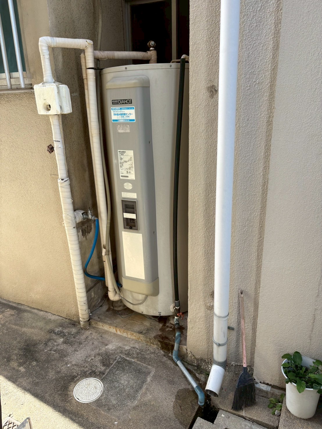 兵庫県明石市Kエコキュートの施工事例工事前写真