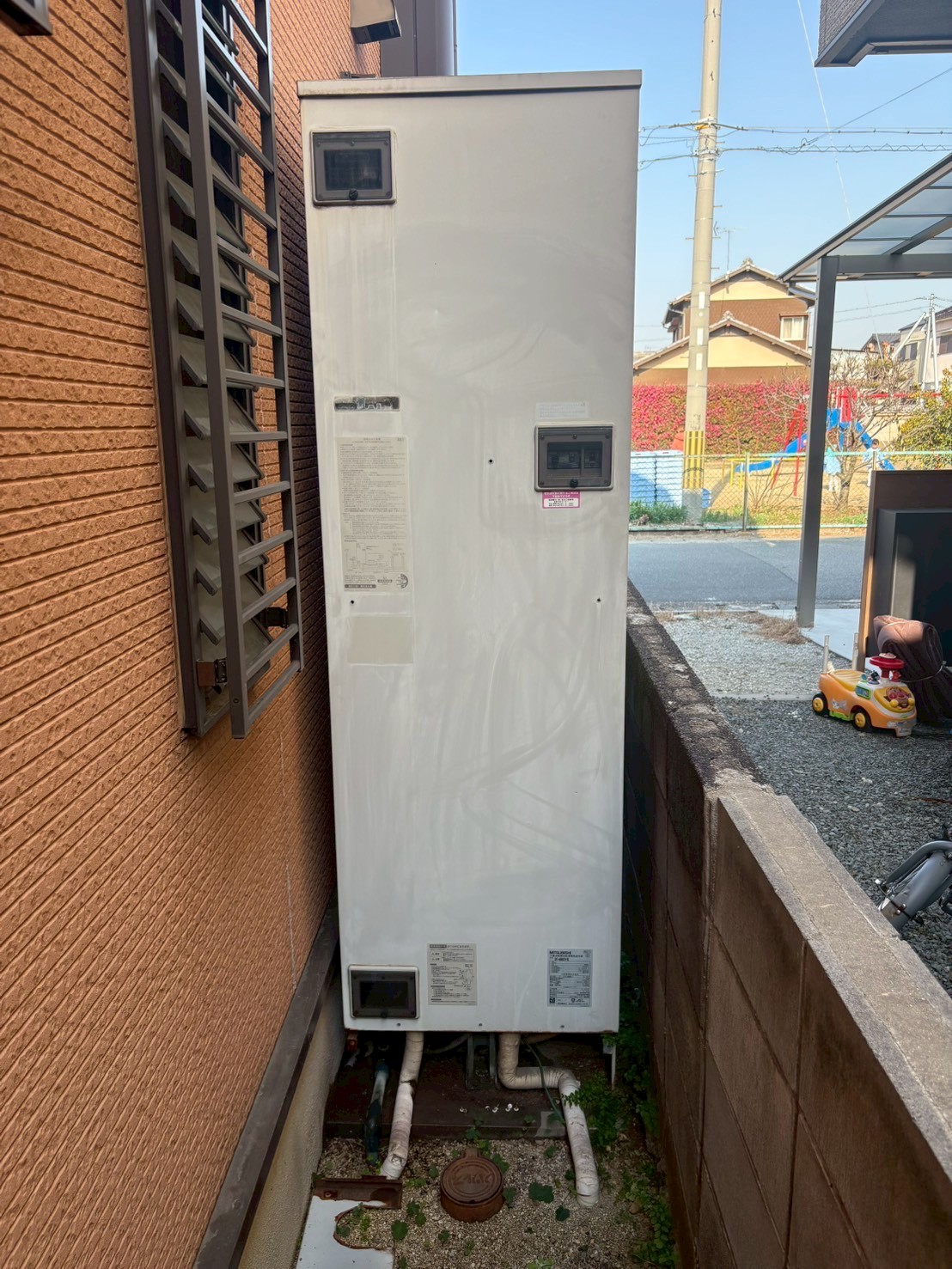 兵庫県加古川市Kエコキュートの施工事例工事前写真