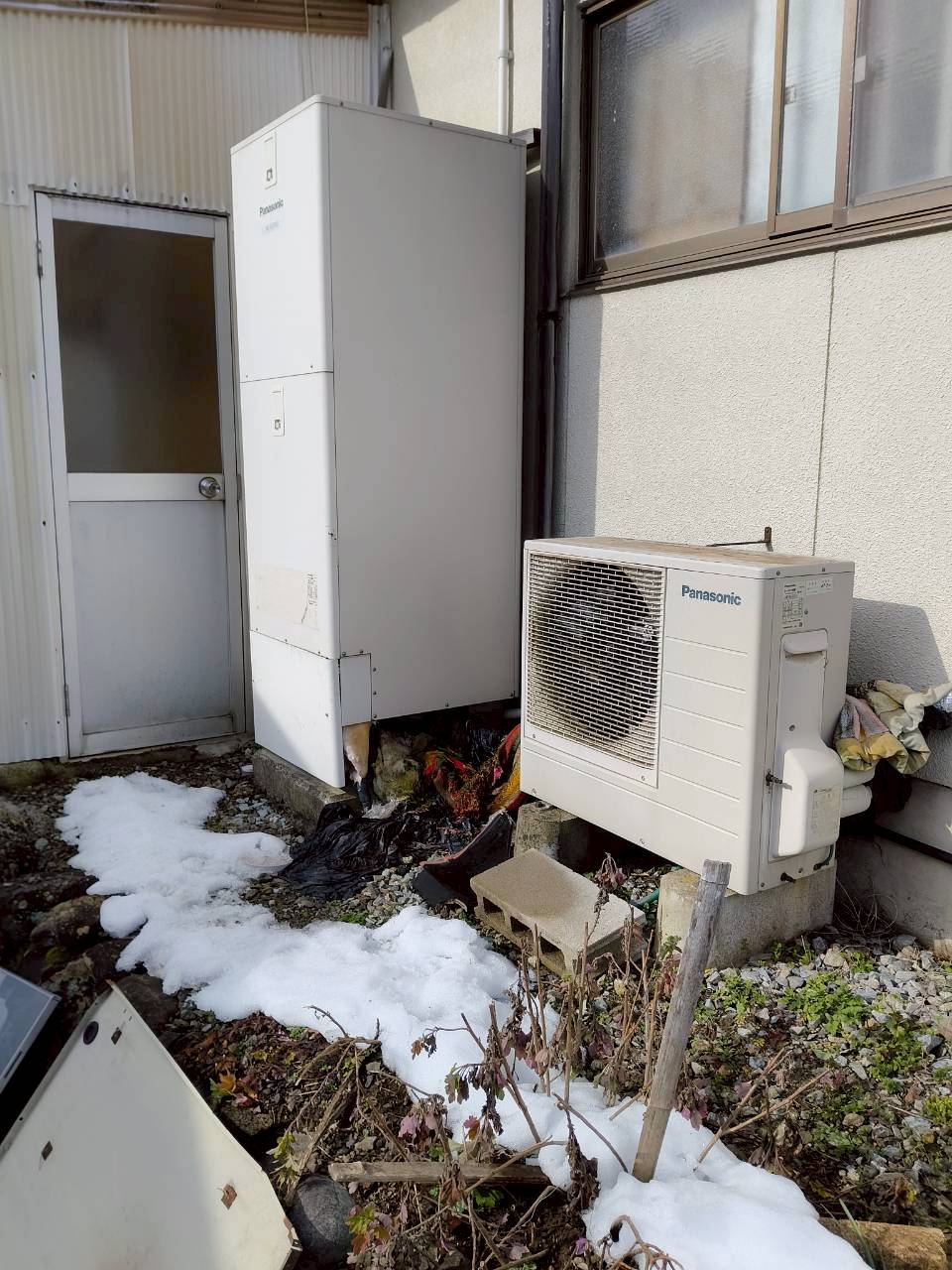 兵庫県養父市Mエコキュートの施工事例工事前写真