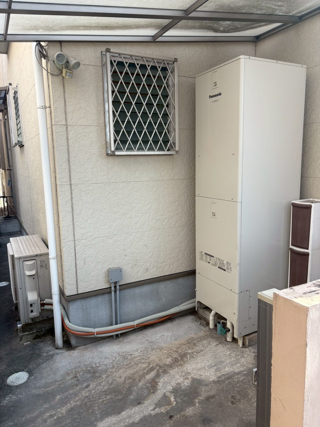 兵庫県姫路市Kエコキュートの施工事例工事前写真