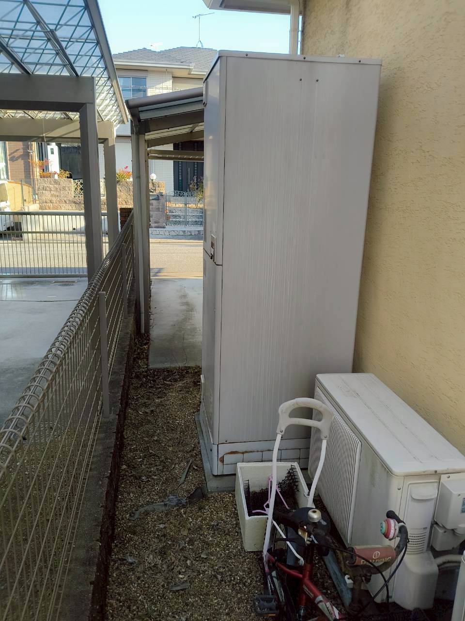 兵庫県明石市Yエコキュートの施工事例工事前写真