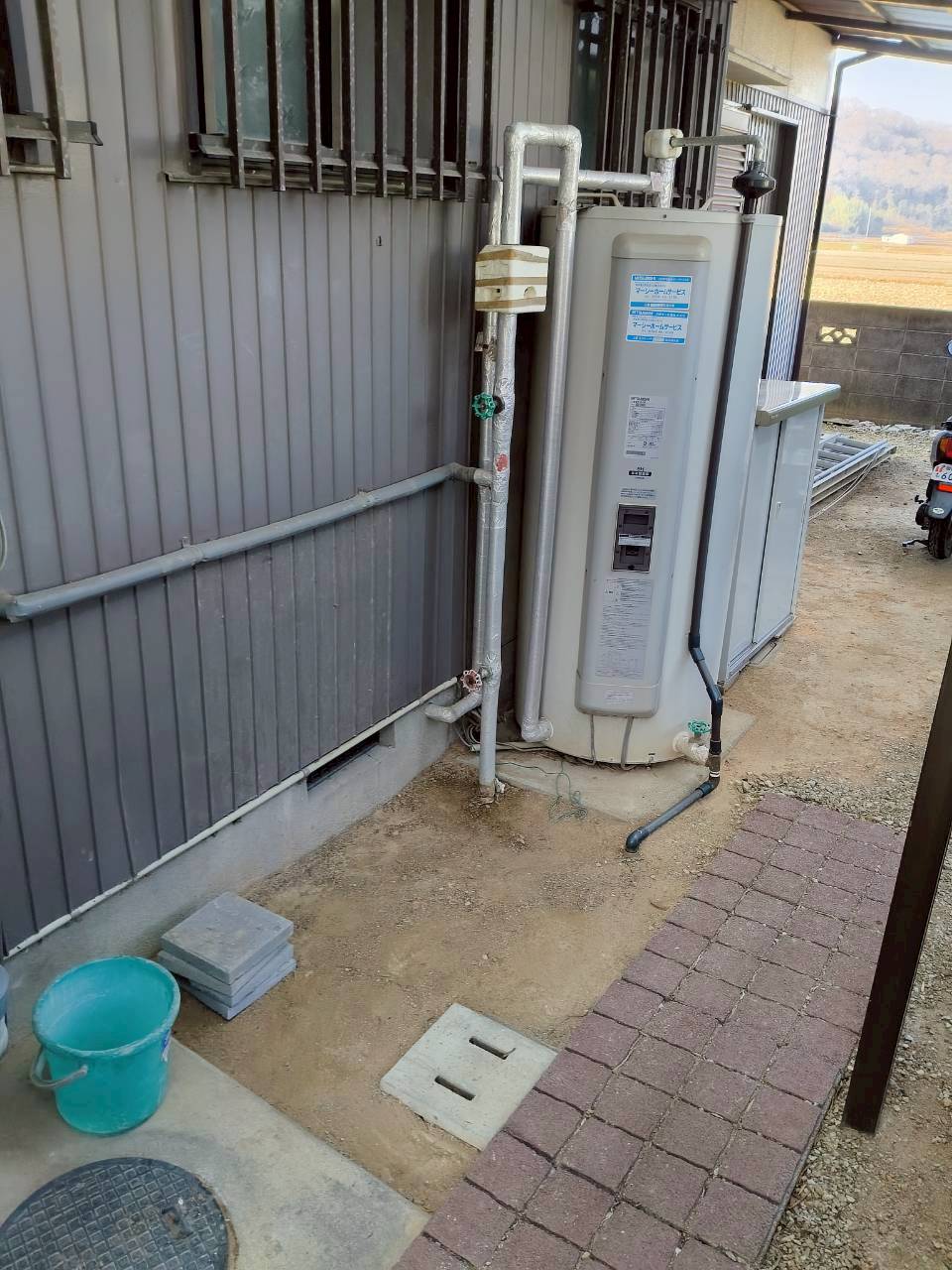 兵庫県加古川市Gエコキュートの施工事例工事前写真