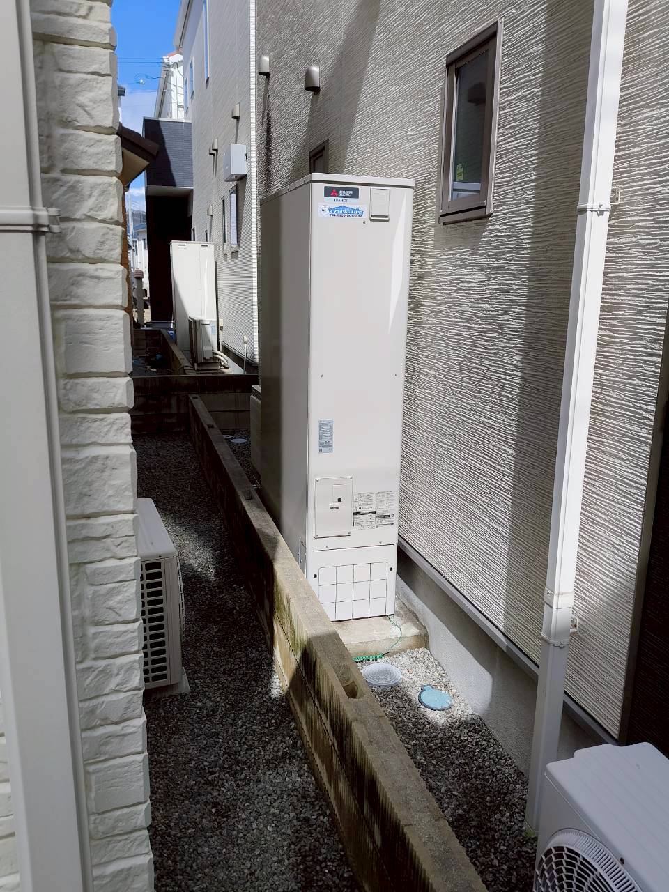 兵庫県明石市Aエコキュートの施工事例工事後写真