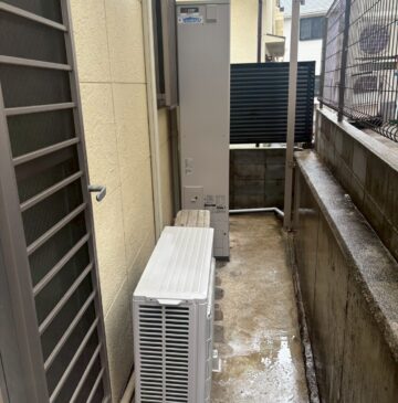 神戸市須磨区Wエコキュートの施工事例工事後写真