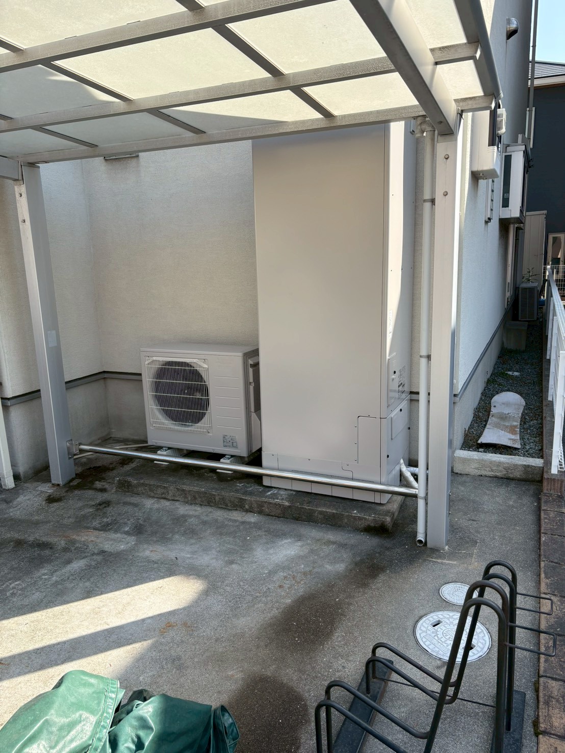 兵庫県明石市Sエコキュートの施工事例工事後写真