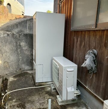 神戸市西区Tエコキュートの施工事例工事後写真