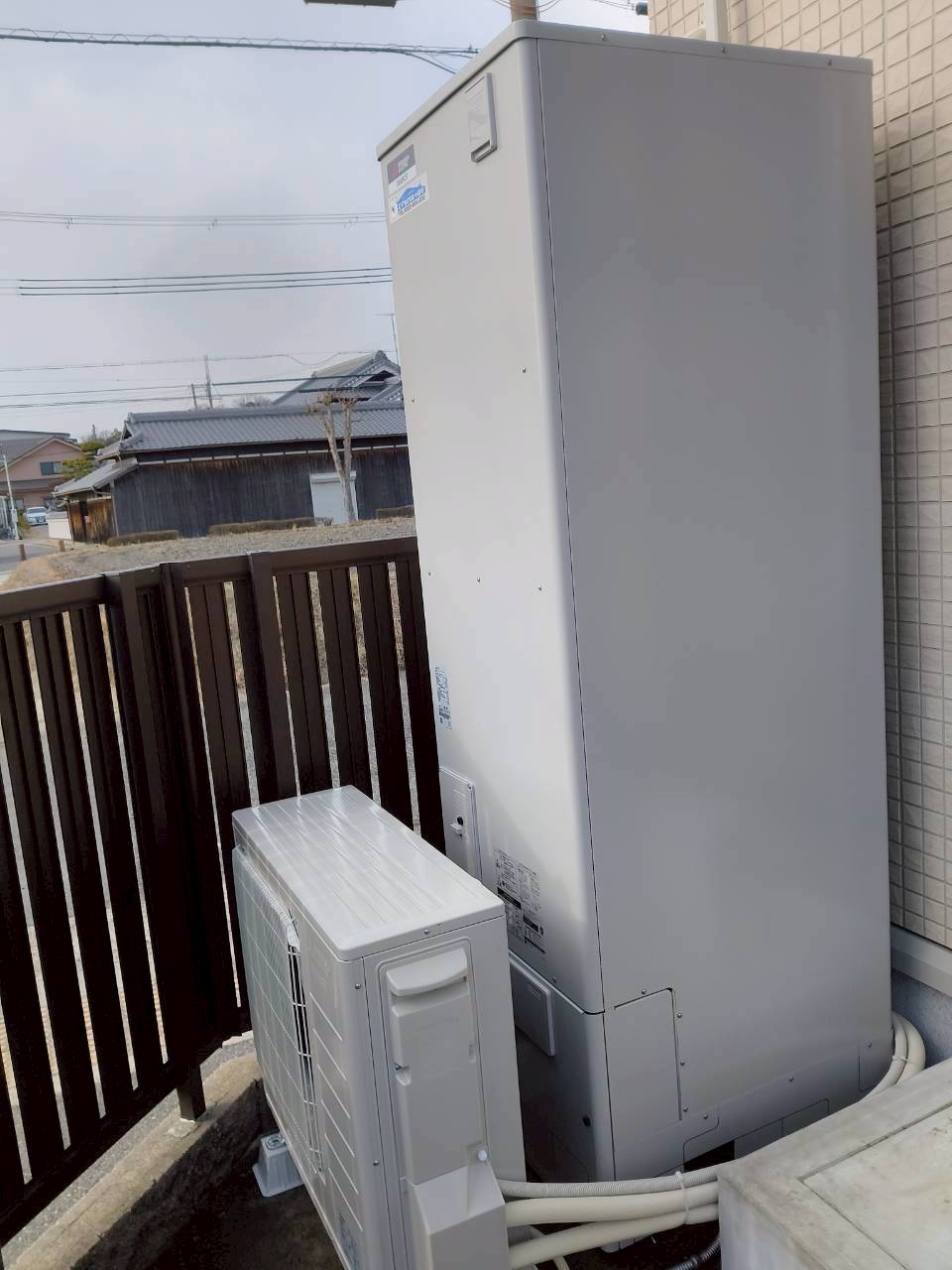 神戸市西区Yエコキュートの施工事例工事後写真