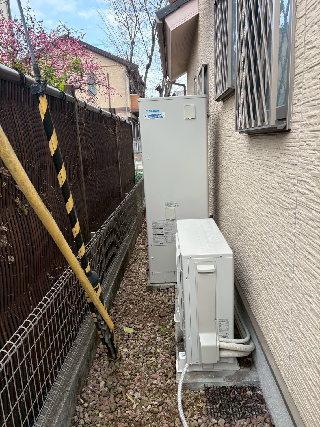 兵庫県三木市Sエコキュートの施工事例工事後写真