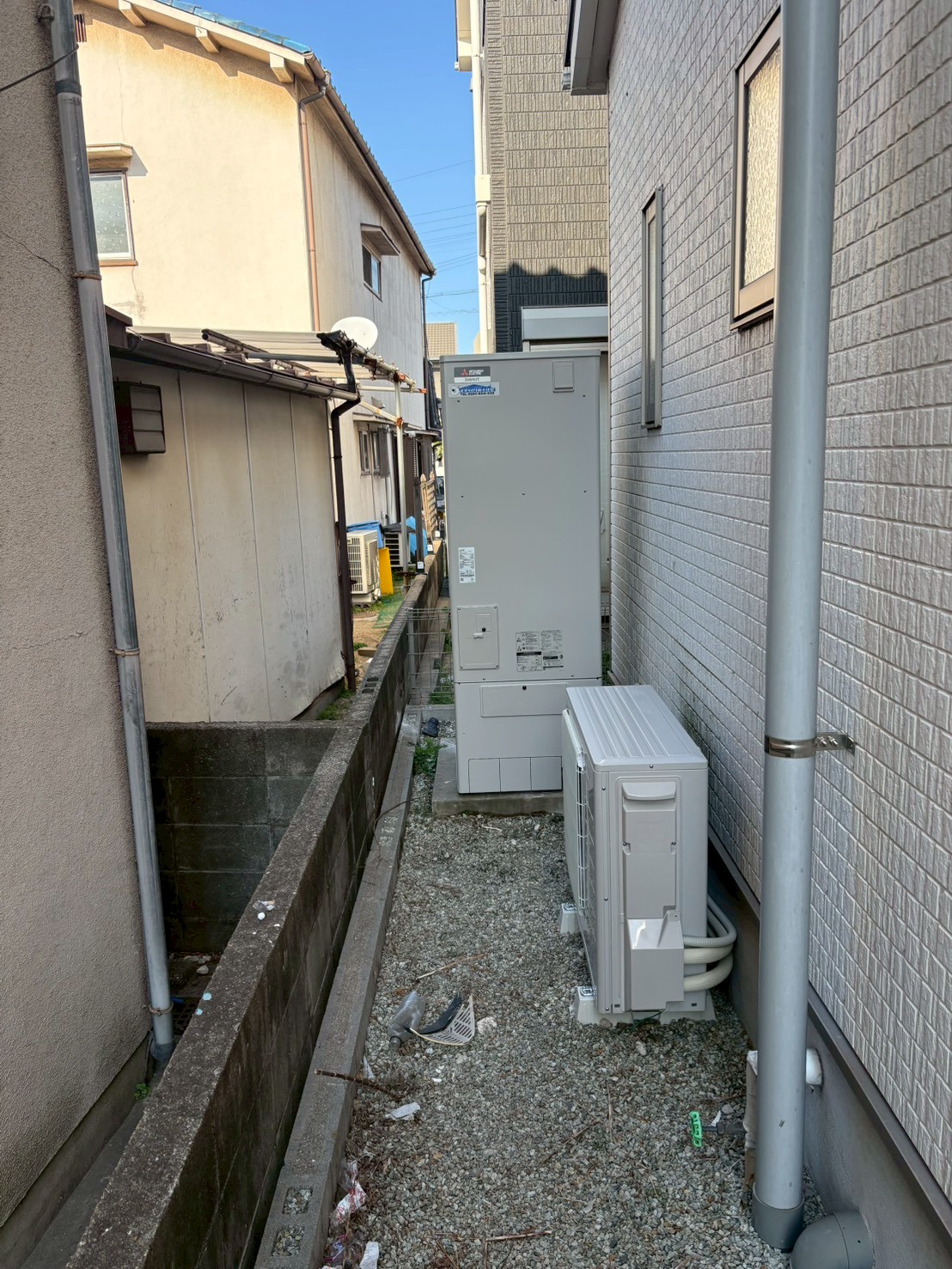 兵庫県加古川市Mエコキュートの施工事例工事後写真