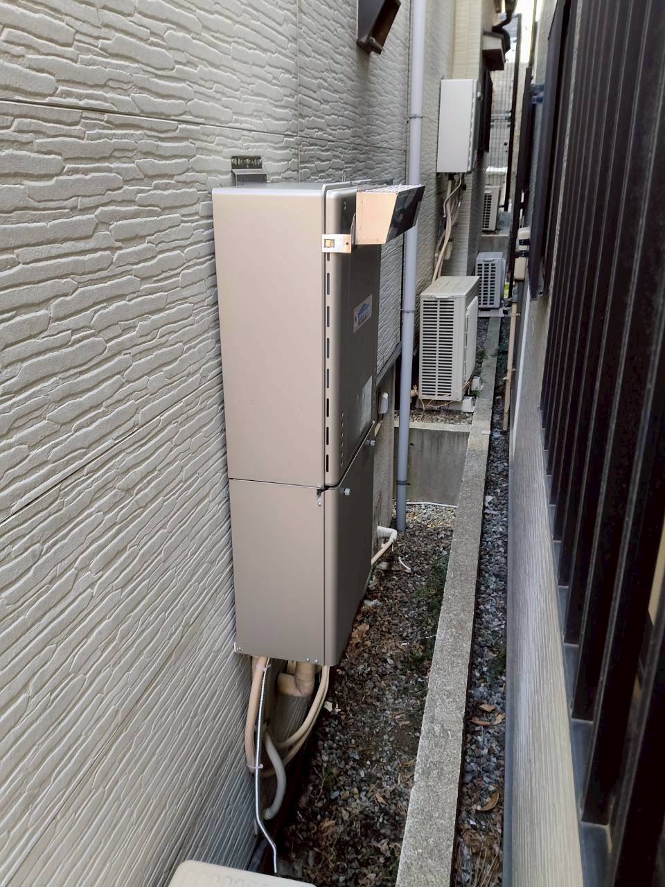 神戸市東灘区Kガス給湯器の施工事例工事後写真