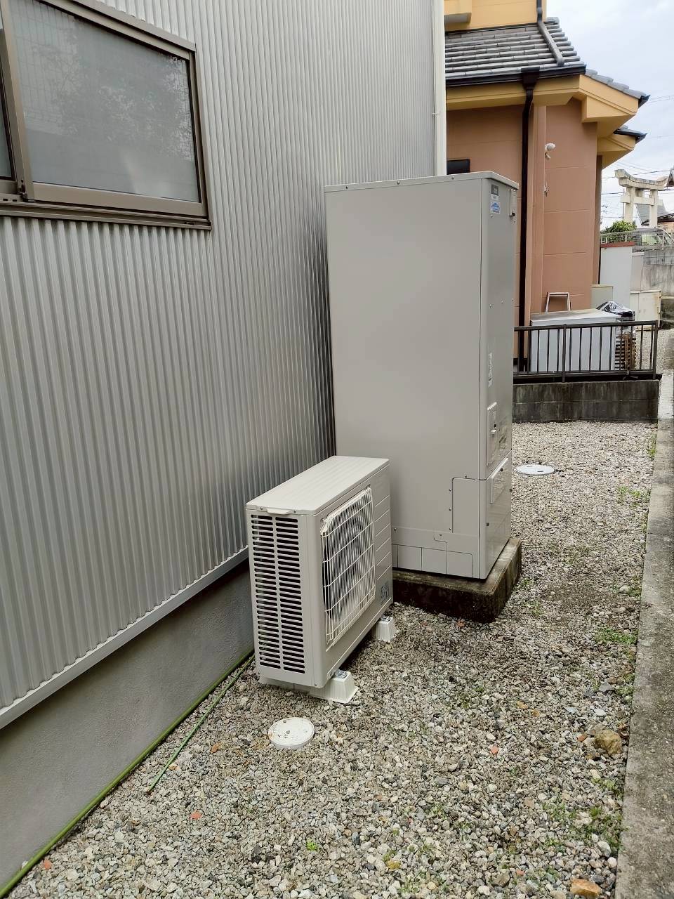 兵庫県姫路市Aエコキュートの施工事例工事後写真