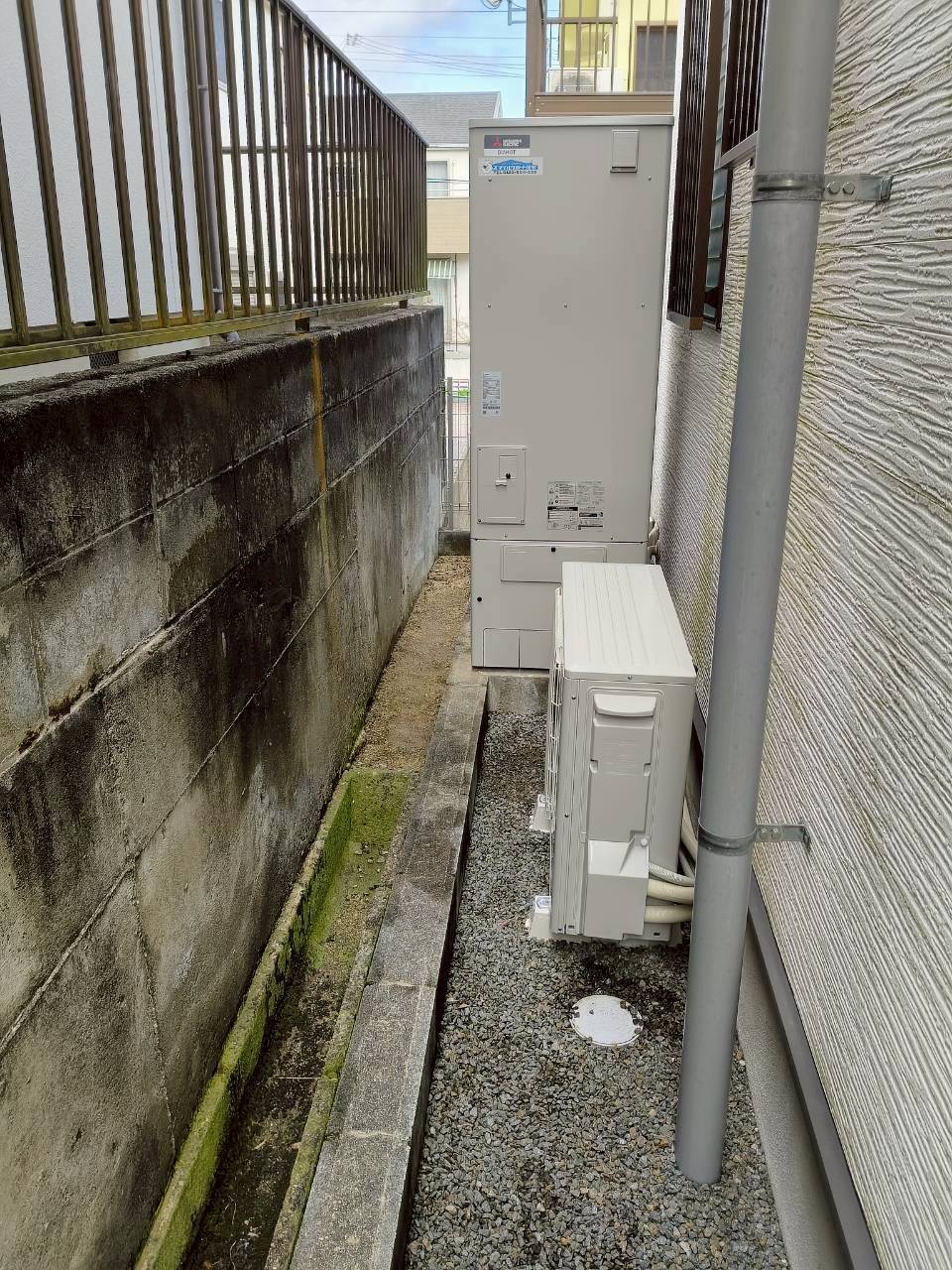 兵庫県三木市Nエコキュートの施工事例工事後写真