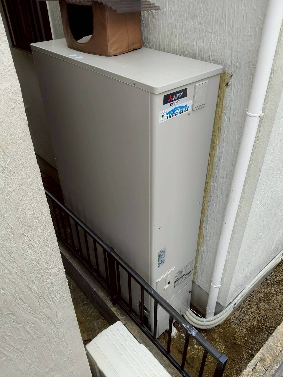 神戸市西区Fエコキュートの施工事例工事後写真