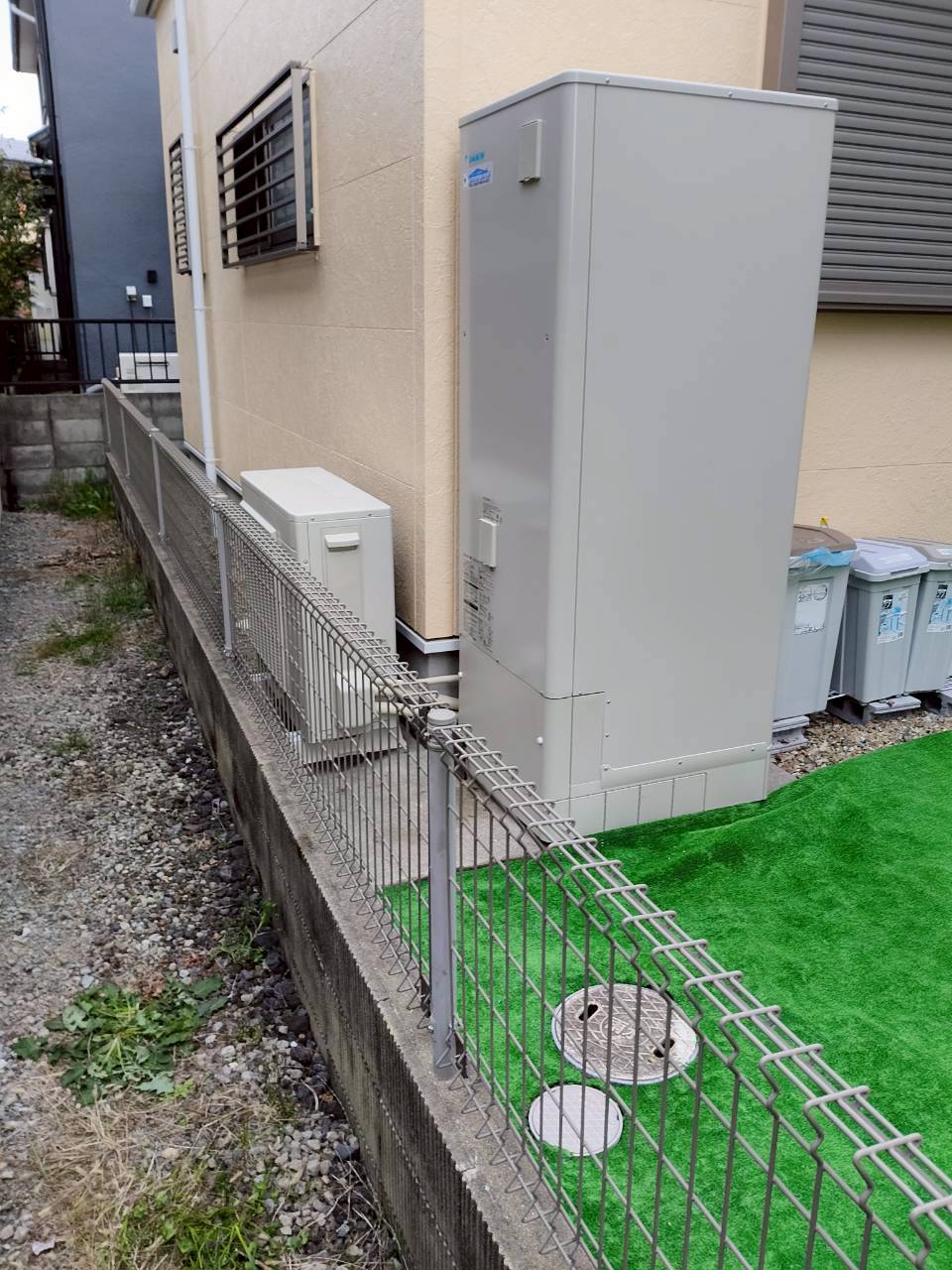 神戸市西区Uエコキュートの施工事例工事後写真