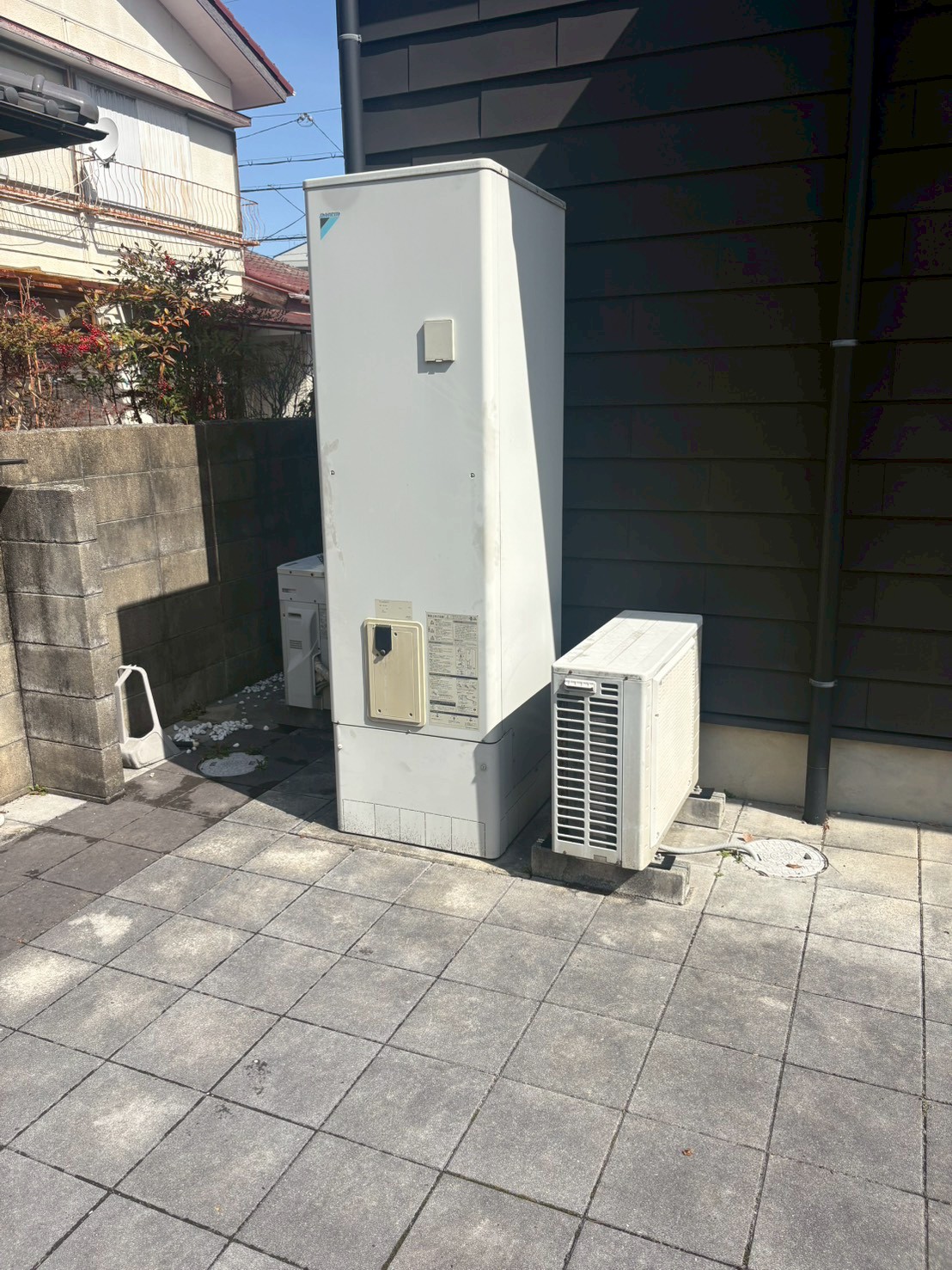 神戸市北区Hエコキュートの施工事例工事前写真