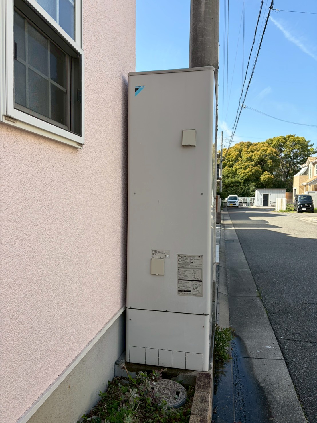 兵庫県明石市Uエコキュートの施工事例工事前写真