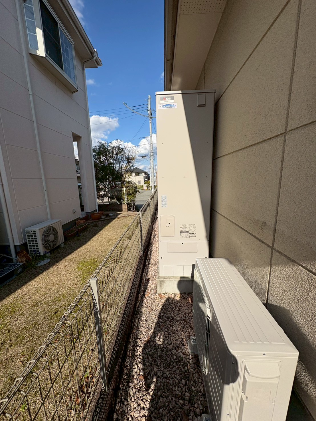 兵庫県三田市Mエコキュートの施工事例工事後写真