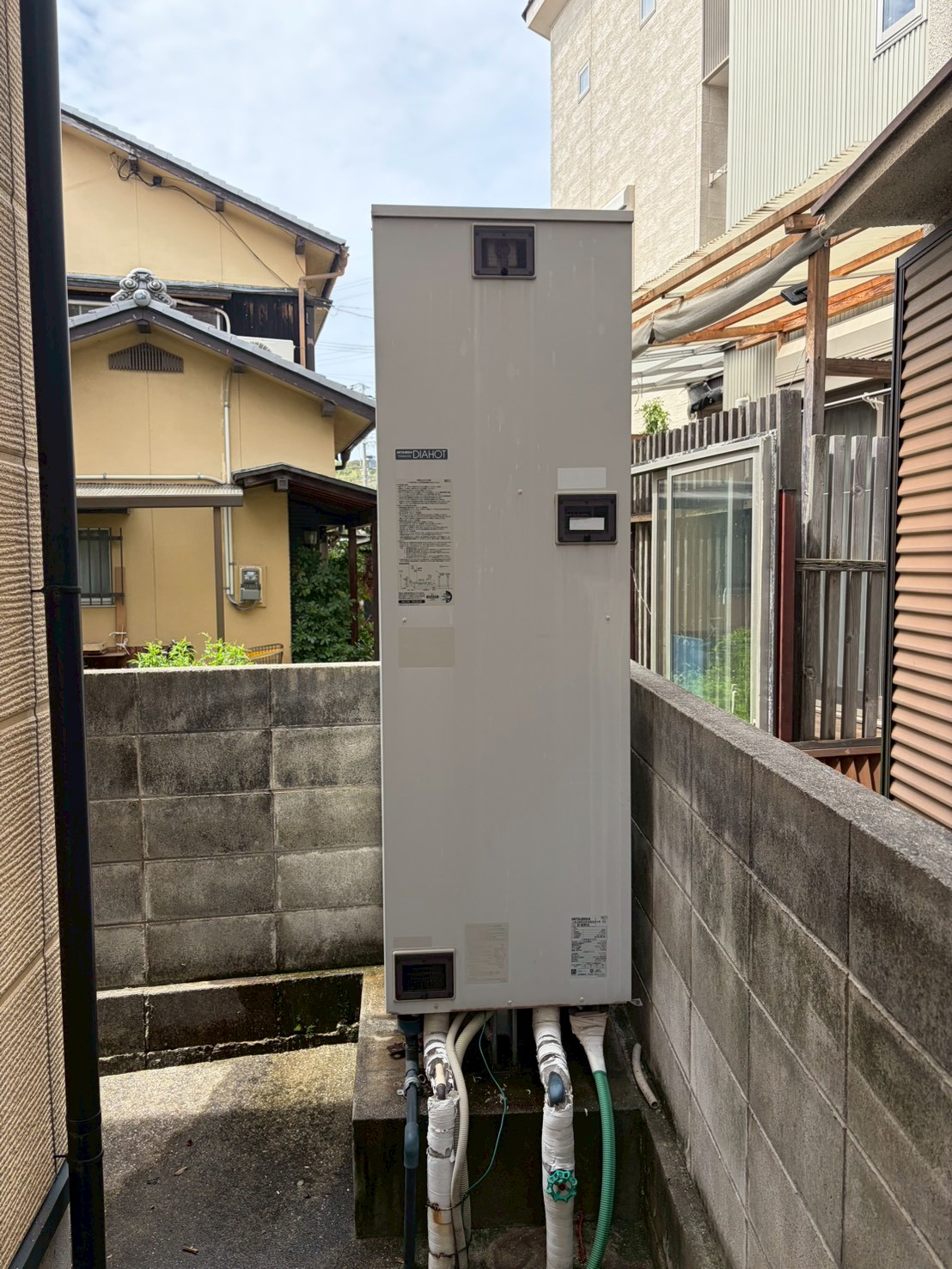 兵庫県姫路市Kエコキュートの施工事例工事前写真