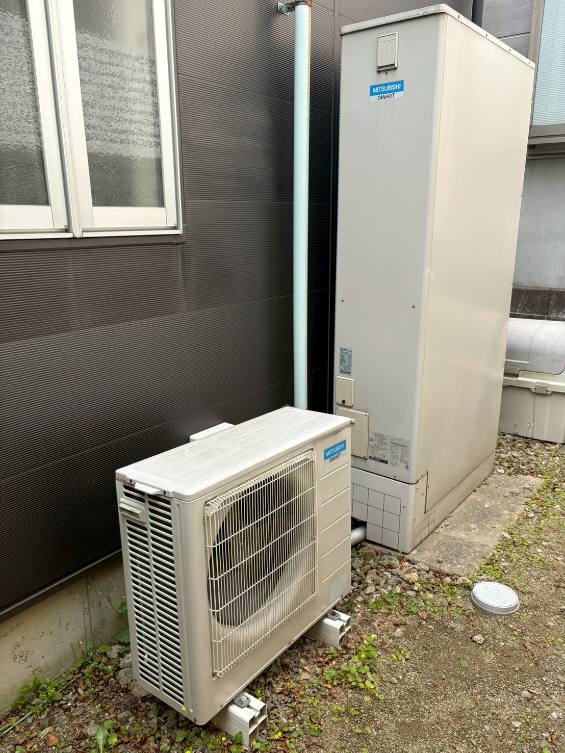 神戸市東灘区Kエコキュートの施工事例工事前写真